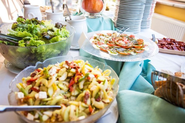 Reichhaltiges Buffet