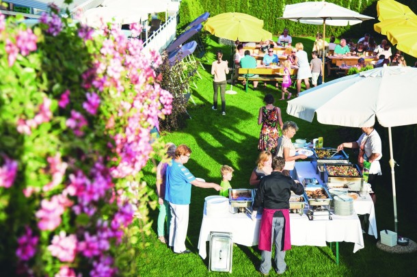 Grillerlebnis im Sommer im Hotel Brückenwirt