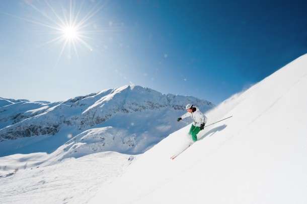 Skifahren bei Sonnenschein in Altenmarkt-Zauchensee © Altenmarkt-Zauchensee Tourismus